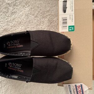 Skechers BOBS Black Slip-On Shoes
